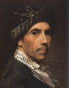 Christian Seybold Self-Portrait oil painting on canvas